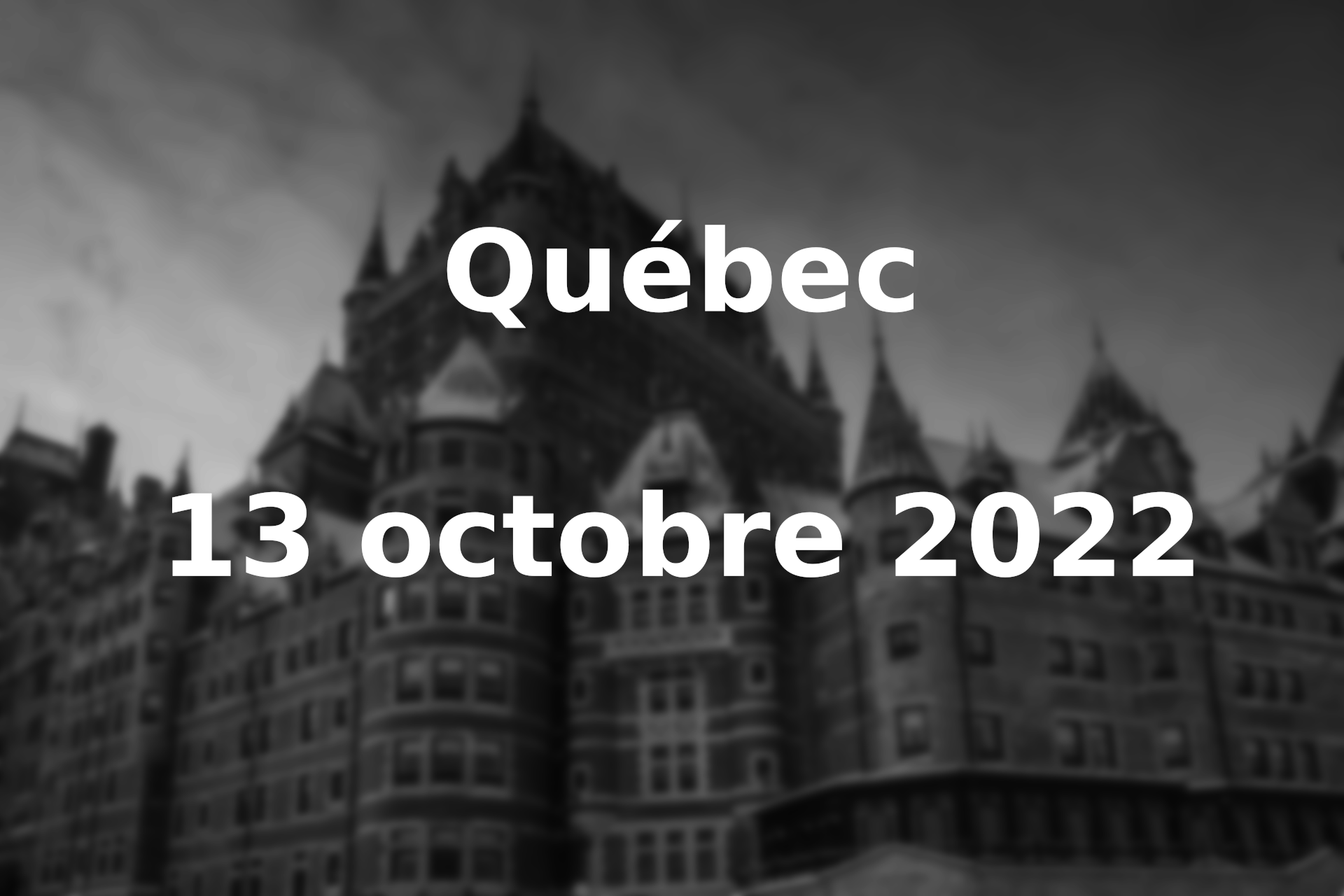 Québec 13 oct
